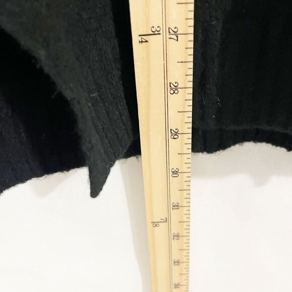 Talbots Black Pearl Button Cardigan Sweater Wool Alpaca Cozy - Size Small - Picture 7 of 7